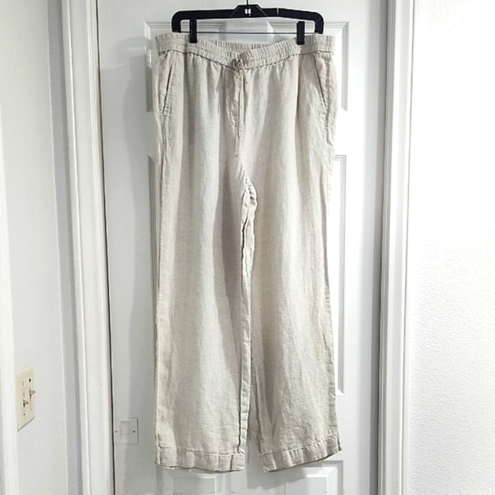 Talbots Womens's Linen Pants - Light Gray